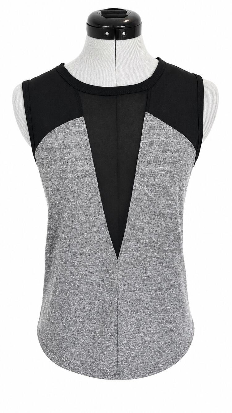 Sophie Rue Sheer Chiffon Panel Sleeveless Top
